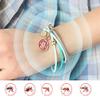 2PCS Mosquito Repellent Leather Bracelet Lasting Protection Mosquito-Free Wrist Band Girl All Natural Plant Oils and Deet Free Anti Insects & Bugs Leather Bracelets for Whole Family(Blue+Pink) view 4