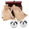 2Pcs Chinese Health Balls, 50mm Dia 304 Stainless Steel Baoding Balls Rehabilitation Health Exercise Balls for Big Hand Therapy Stress Relief,other attachments view 1