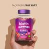 Biotin Hair Growth Gummies 10,000mcg | 90 Count | High Strength Biotin (Vitamin B7) for Hair and Skin Health | Natural Strawberry Flavour | Vegan Supplement | by Horbaach view 4