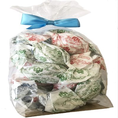 Amaretti del Chiostro Crunchy individually wrapped Italian Amaretti Biscuits in gift Bag 16 biscuits (approx 150g) Glten Free