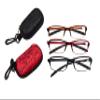3 PAIRS SUPER-LITE TR90 Material FOLDING,BENDABLE Reading Glasses Includes CASE with BELT HOLDER + Cloth 10 Lens Variations in Black, Burgundy or Brown RG51 (3 x Black & Black case, 3.50) view 2