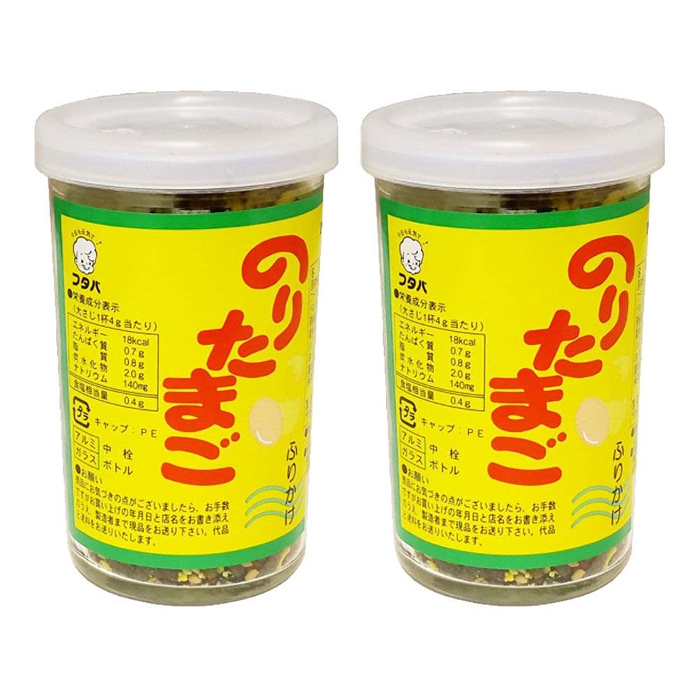 Futaba Furikake Rice Seasoning - Nori Tamago (Seaweed & Egg) Flavour 60g (Pack of 2)