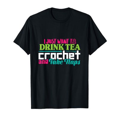 Crochet Drink Tea T-Shirt