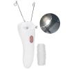 Electric White-Pink Threading Epilator, USB Charging Body Facial Hair Remover for Women, Physical Cotton Thread Epilator for Face Arms and Legs, Hair Removal Threader Hair Shaver view 1