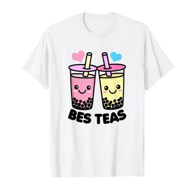 Bes Teas Cute Kawaii Boba Drinks T-Shirt