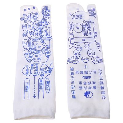 YO-HAPPY Foot Pressure Point Acupuncture Reflexology Socks Physiotherapy Acupoint Massage