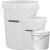 Plastic Bucket with LID and Metal Handle, Hard Wearing Bucket With Tamper Evident Lids 5L 10L 25L (5L, 10) view 1