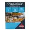 Activity Superstore Afternoon Tea for Two at the Hilton London West End Hotel Gift Experience Voucher, Experience Days, Food Experiences, Couples Gifts, Wedding Gifts view 1