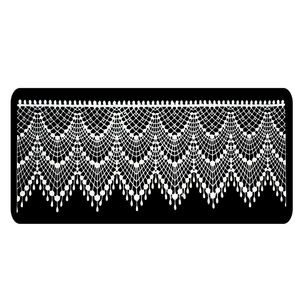 1 x Simply Heaven Edible Cake Lace 46 colours made from mat 60 (White)