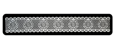 1 x Simply Heaven Edible Cake Lace 46 colours made from mat 52 (White)