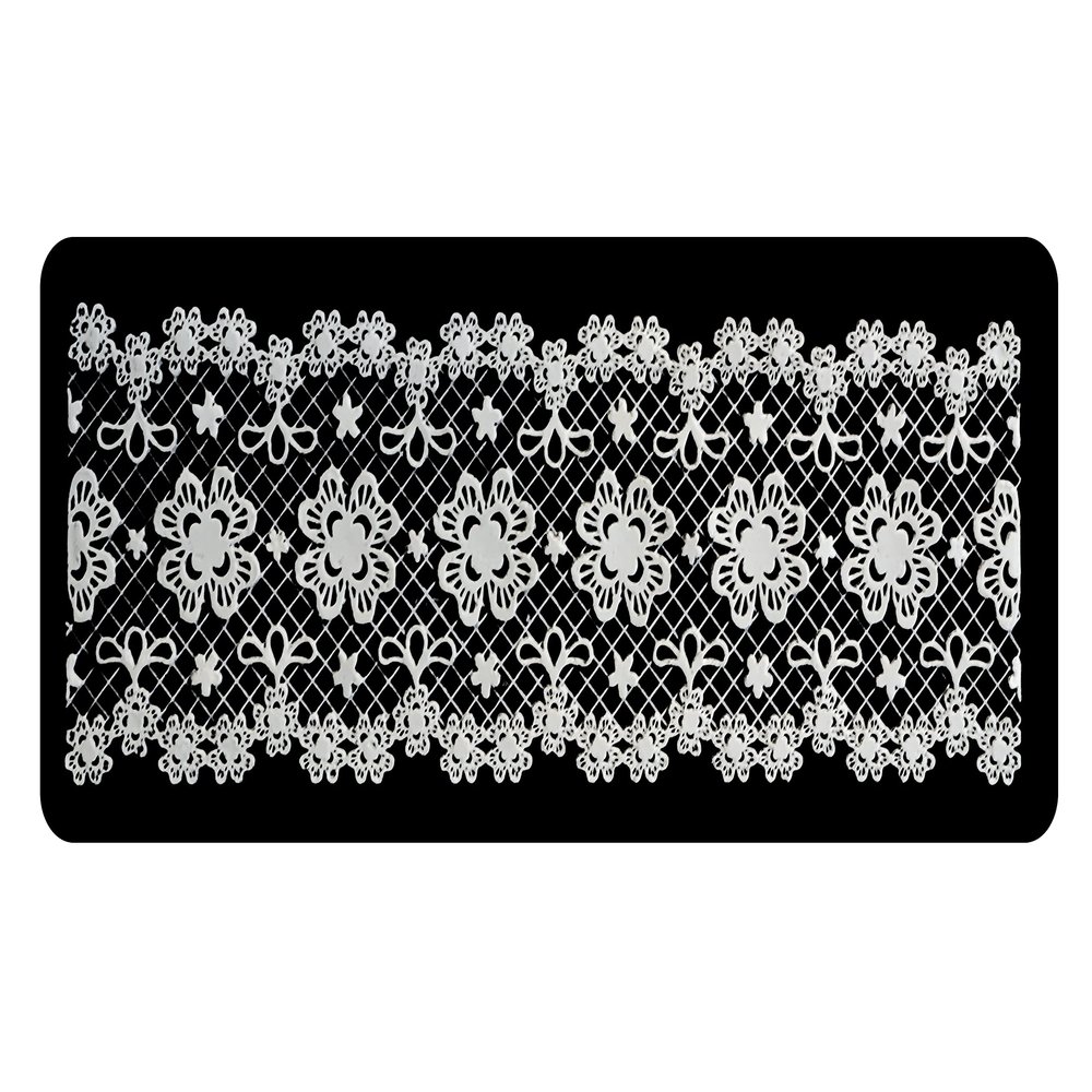 1 x Simply Heaven Edible Cake Lace 46 colours made from mat 80 (White)