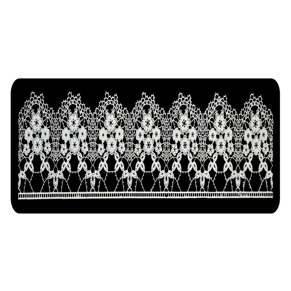 1 x Simply Heaven Edible Cake Lace 46 colours made from mat 74 (White)