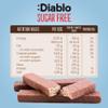 Diablo Cream Filled Milk Chocolate Wafers - No added Sugar, Maltitol Sweetened Treat, Individually Wrapped Biscuits Hamper Basket Ready Snack Pack, Perfect for Gifting - 30g, Pack of 6 view 2