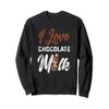 But First Chocolate Milk Lovers Sweatshirt view 1