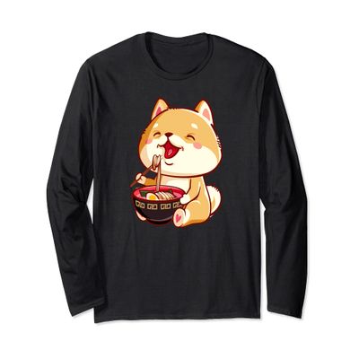 Ramen Noodle Akita Inu Kawaii Ramen Akita Inu Ramen Life Long Sleeve T-Shirt