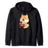 Ramen Noodle Akita Inu Kawaii Ramen Akita Inu Ramen Life Zip Hoodie view 1