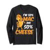 Cute 50% Macaroni and 50% Cheese Macaroni and Cheese Lovers Long Sleeve T-Shirt view 1