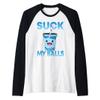 Boba Tea Suck My Balls I Bubble Drink I Funny Boba Tea Raglan Baseball Tee view 1
