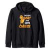 Cute 50% Macaroni and 50% Cheese Macaroni and Cheese Lovers Zip Hoodie view 1