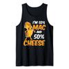 Cute 50% Macaroni and 50% Cheese Macaroni and Cheese Lovers Tank Top view 1