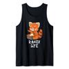 Ramen Life Red Panda Japanese Food Anime Soba Noodles Tank Top view 1