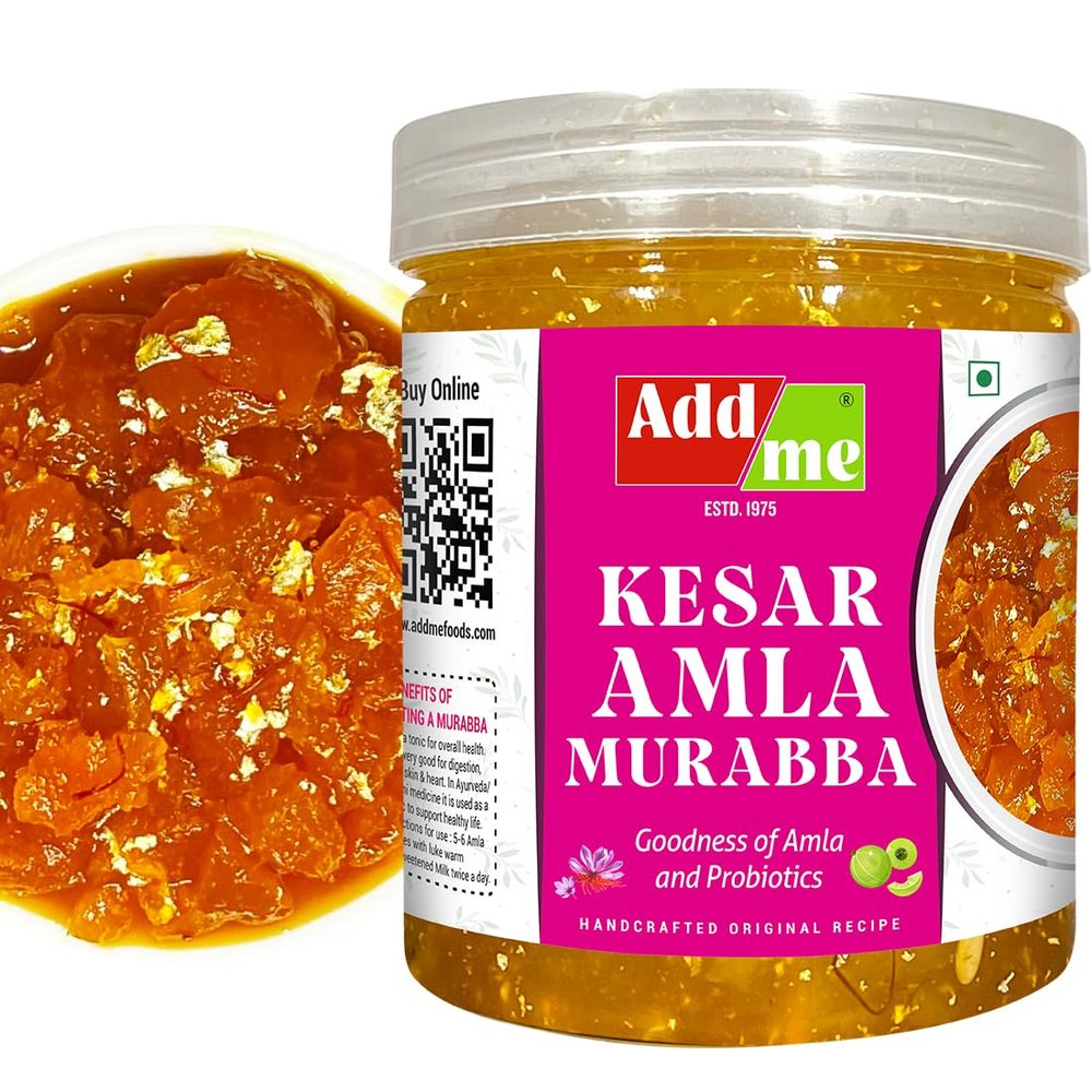 Add me Amla Murabba Vark Kesar Seed Less awla muraba 500G Pet Jar