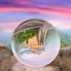100/110mm Glass Crystal Ball Craft Color Magic Natural Glass Balls Photography Lens Ball Sphere Without Stand Decorations Gift-100mm view 1