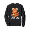 Soba Life Red Panda Japanese Food Anime Soba Noodles Sweatshirt view 1