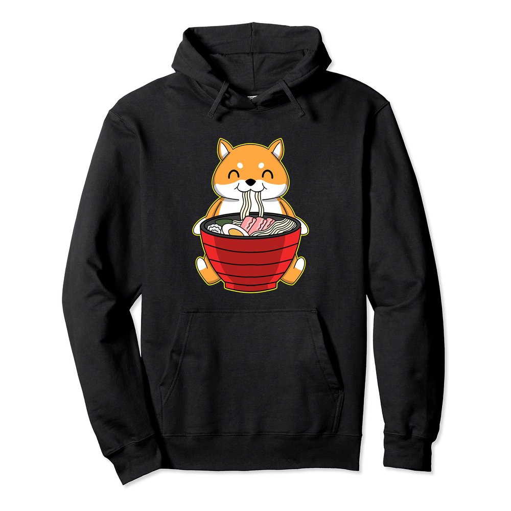 fox ramen kawaii foxes Japanese noodles Pullover Hoodie