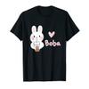 Cute Kawaii Bunny Boba Milk Tea Bubble Tea Graphic T-Shirt view 1
