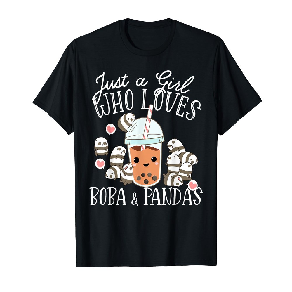 Boba Tea Bubble Tea Kawaii Japanese Lover Panda Bear T-Shirt