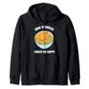 Mac N Cheese Makes Me Happy - Macaroni and Cheese Lover Zip Hoodie view 1