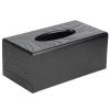 EVTSCAN Black Wooden Tissue Box Napkin Case Elegant Style Tissue Holder for Home Hotel Living Room view 1