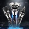 SMSOM Electric Razor for Men, Rotary Electric Shaver 3 in 1 Rechargeable Electric Shavers Rechargeable Cordless (Black) view 2