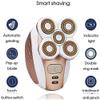 SMSOM Electric Shavers for Men Women Bald Head Shaver Mens Electric Shaving Razors Rechargeable Cordless Wet Dry Rotary Shaver Grooming Kit with Facial Cleansing Brush view 4
