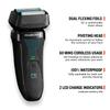 Remington F6 Aqua Men's Electric Shaver (Cordless, Wet & Dry, 100% Waterproof, Foil Shaver, Pop-up Detail Trimmer, USB Charging, 60-Minute Usage, 90-Minute Charge with 5-Min Quick Charge) F6000 view 3
