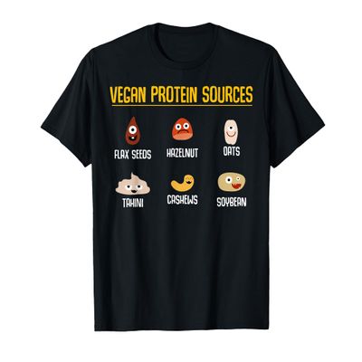Vegan Veganism Vegetable - Organic Food Vegan Protein T-Shirt