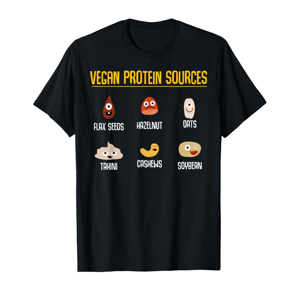 Vegan Veganism Vegetable - Organic Food Vegan Protein T-Shirt