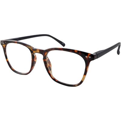 JiSoo Womens Reading Glasses 1.0, Trendy Readers Glasses Women, Lightweight Ladies Magnifying Glasses for Reading, Tortoise