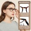 JiSoo Womens Reading Glasses 1.0, Trendy Readers Glasses Women, Lightweight Ladies Magnifying Glasses for Reading, Tortoise view 3