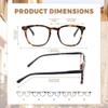 JiSoo Womens Reading Glasses 1.0, Trendy Readers Glasses Women, Lightweight Ladies Magnifying Glasses for Reading, Tortoise view 4