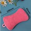 1pc Silicone Dishwashing Scrubber Kitchen Cleaning Sponge Bowl Pot Pan Brush Random Color view 3
