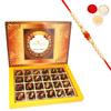Ghasitaram Gifts Rakhi Gifts for Brothers Rakhi Sweets - Premium Dates with Walnuts 24pcs with Beads Rakhi view 1