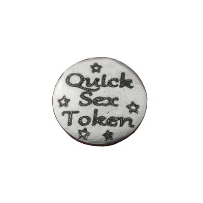 BDSM Token, BDSM Quickie Sex Token, BDSM Accessories, Sub Aftercare Token, Aftercare Submissive, Handmade, in Fine Pewter, by William Sturt