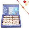 Ghasitaram Gifts Rakhi Gifts for Brothers Rakhi Sweets - ANJIR KATLI (800gms) with Beads Rakhi view 1