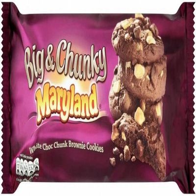 Maryland Big and Chunky White Chocolate Chip, Pack of 8 x 180g
