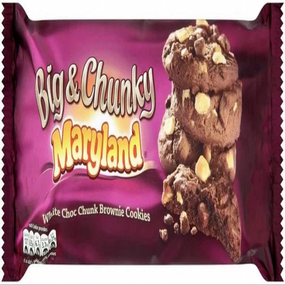 Maryland Big and Chunky White Chocolate Chip, Pack of 8 x 180g