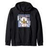 Kawaii Cat Neko Eating Ramen Noodle Soup Japanese Aesthetic Zip Hoodie view 1