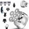 Bravolune Electric Razor Shaver 6 in 1 Bald Head Rotary Shaver Wet Dry Cordless Grooming Kit USB Rechargeable view 4