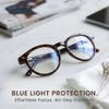 2SeeLife Large Round TR-90 Reading Glasses for Men & Women Medium-Large Fit, Durable, Spring Hinges, Blue Light Readers, Brown Tortoise, +1.75 view 4